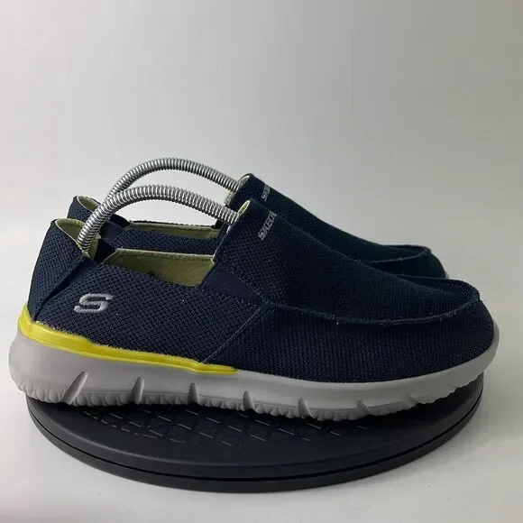 Skechers Streetwear Del Retto Blue Comfort Shoes 210398W Men’s Size 8.5 Wide - Picture 4 of 10